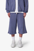 All Over Gemmed Sweatshorts - Blue