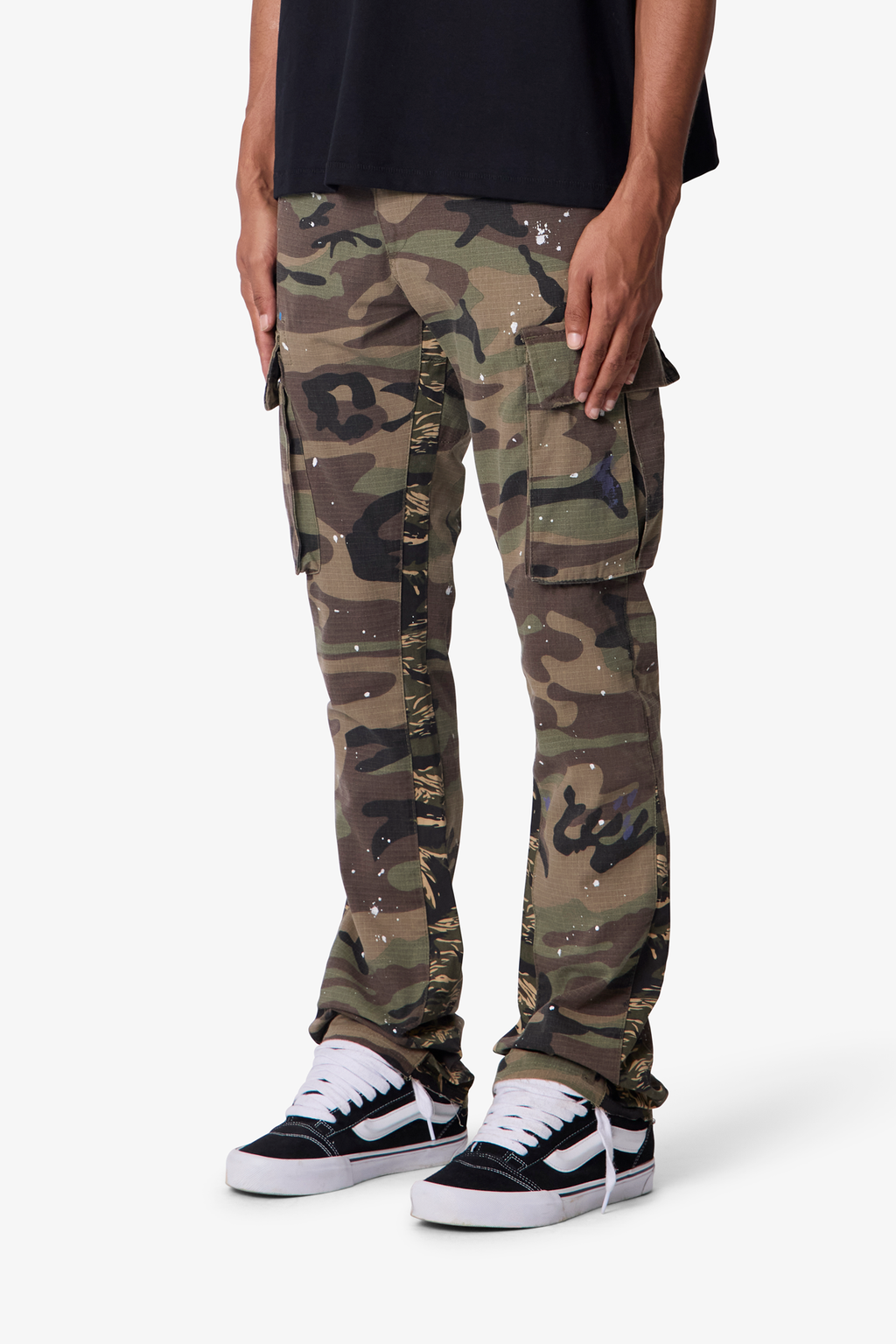 Bootcut Cargo Pants - Camo