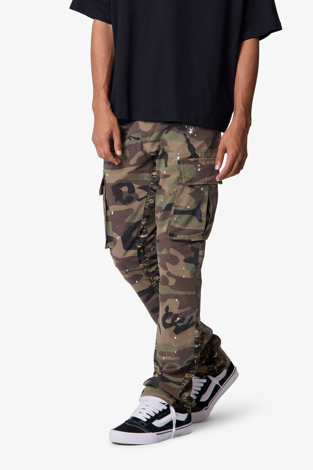 Bootcut Cargo Pants - Camo