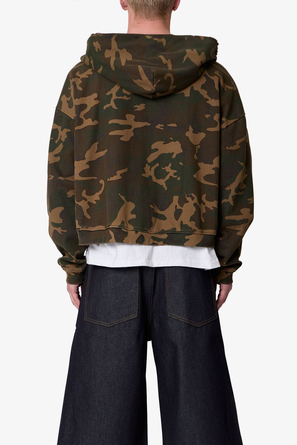 Camo Zip Up Hoodie - Green