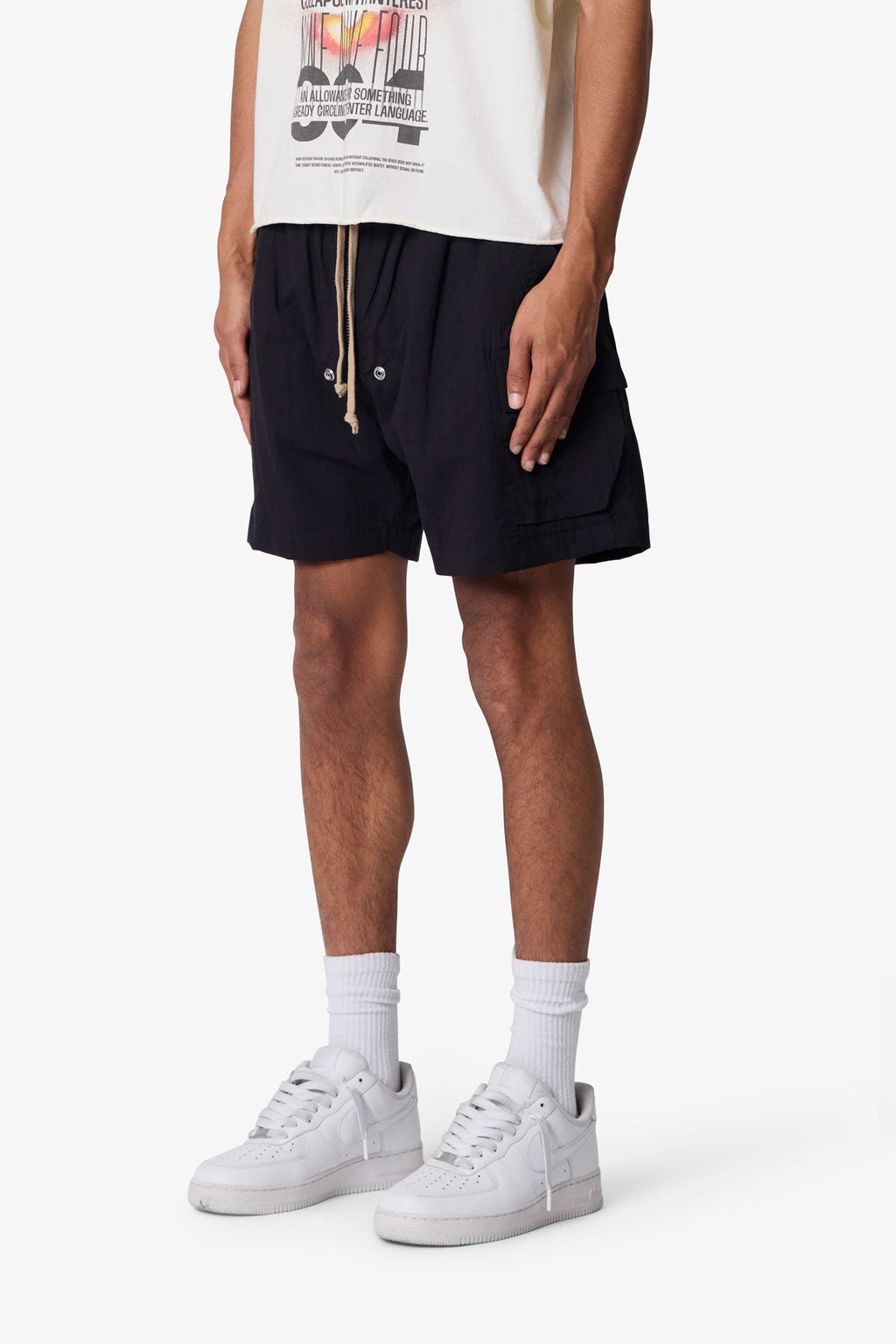 Cargo Mud Shorts - Black