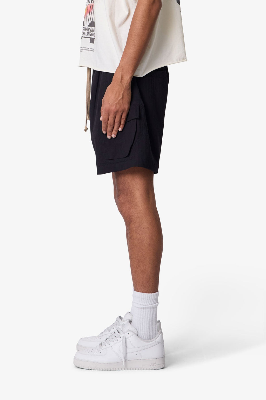 Cargo Mud Shorts - Black