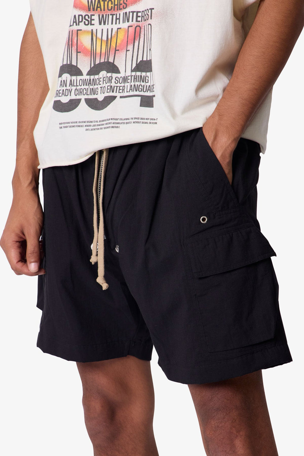 Cargo Mud Shorts - Black