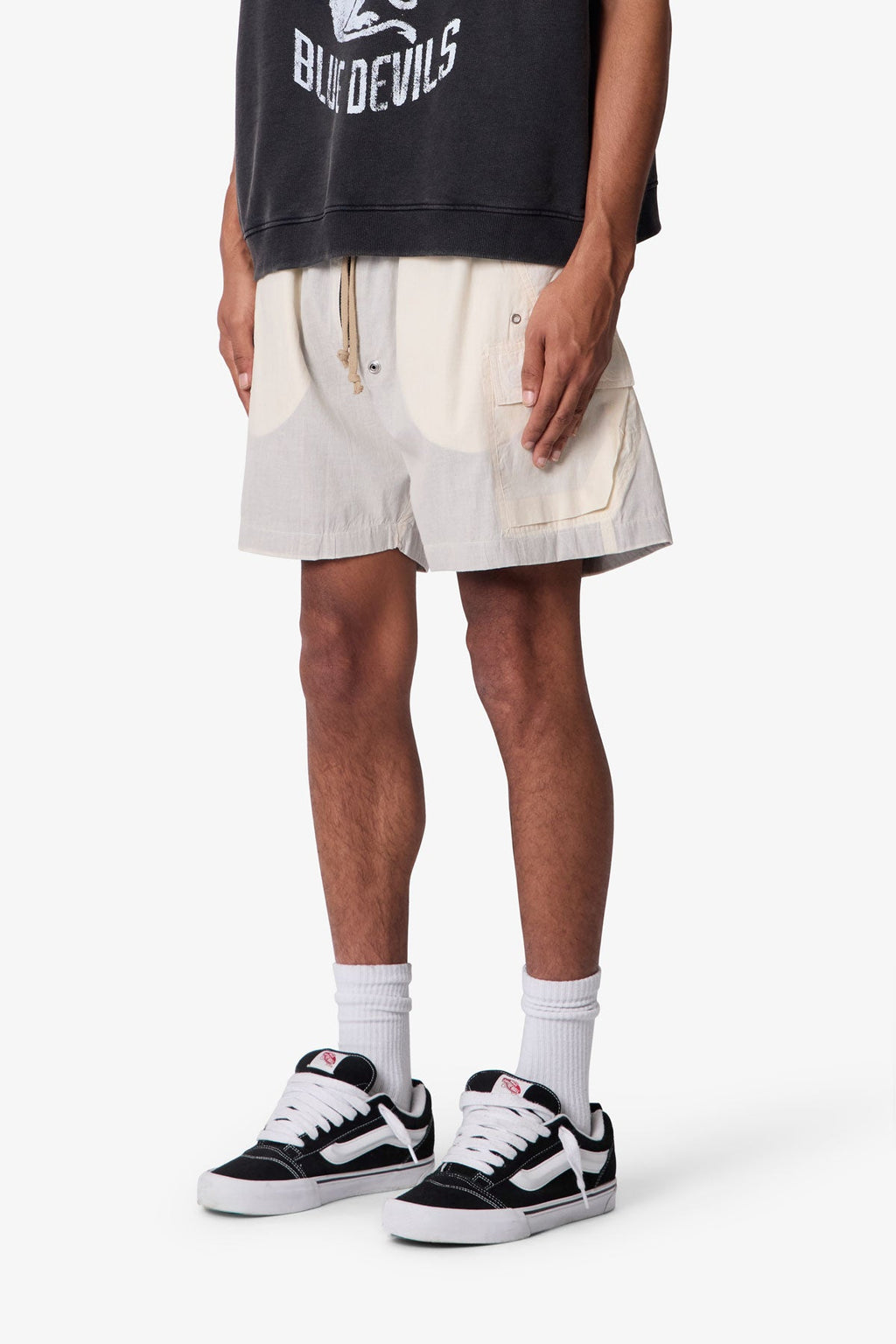 Cargo Mud Shorts - Off White