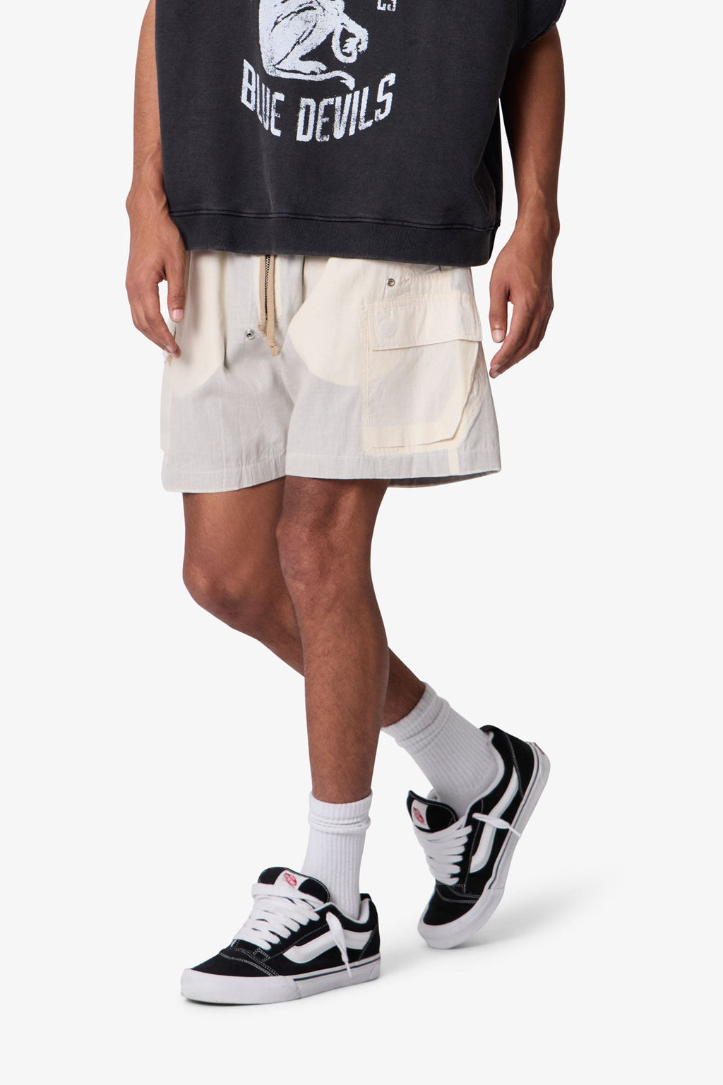 Cargo Mud Shorts - Off White