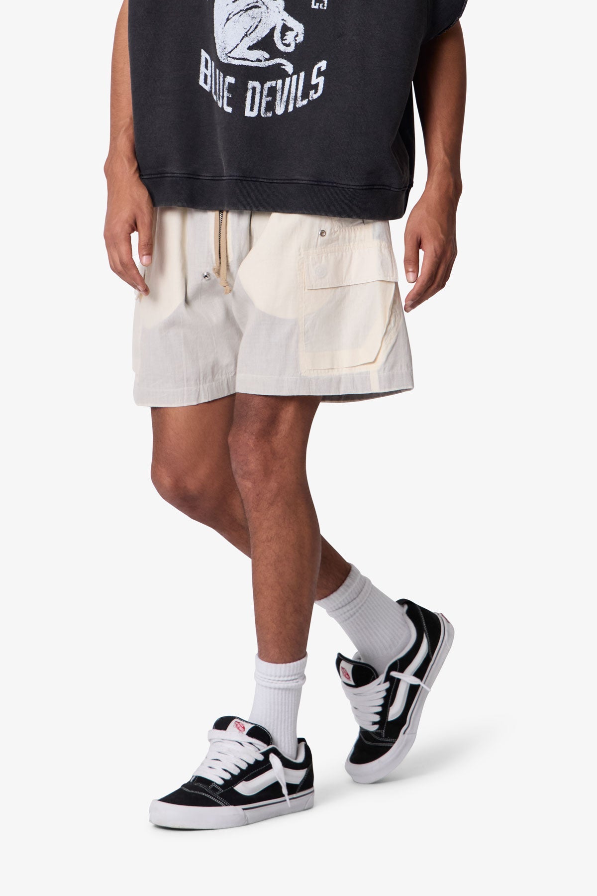 Cargo Mud Shorts - Off White