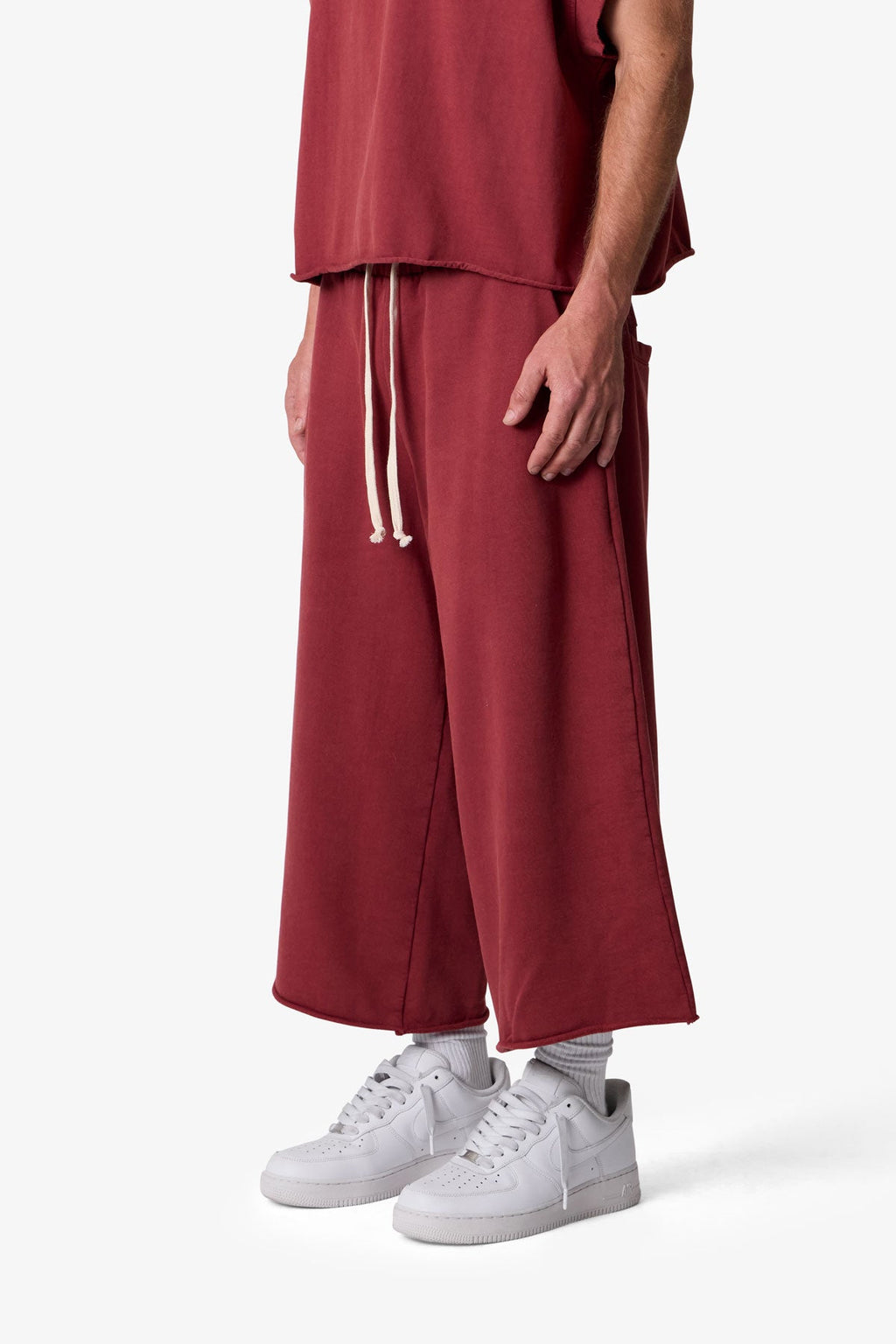 Extra Long Sweatshorts - Maroon
