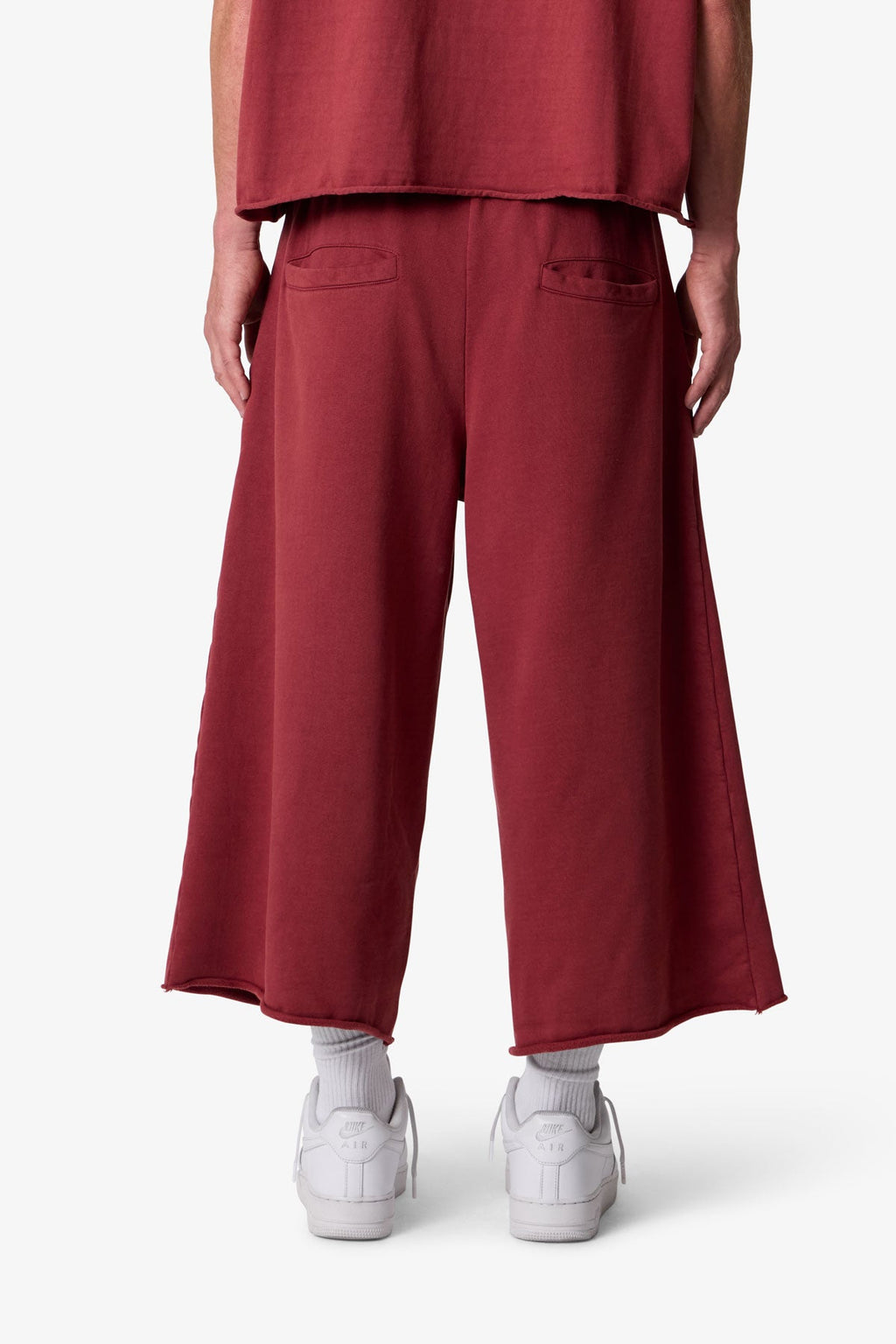Extra Long Sweatshorts - Maroon