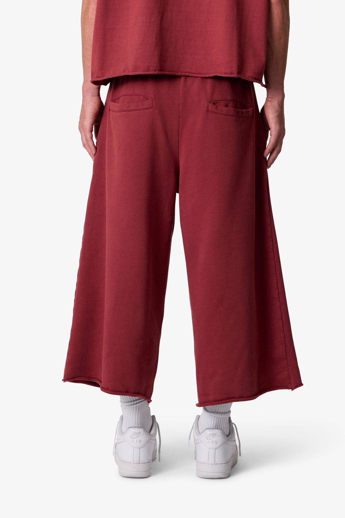 Extra Long Sweatshorts - Maroon