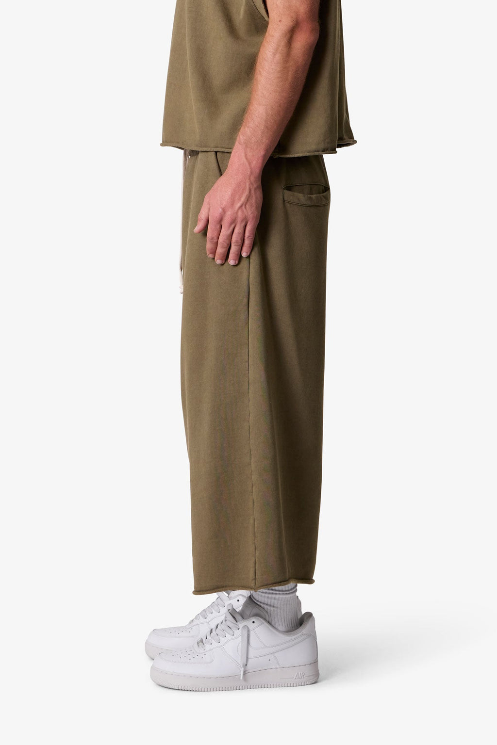 Extra Long Sweatshorts - Olive
