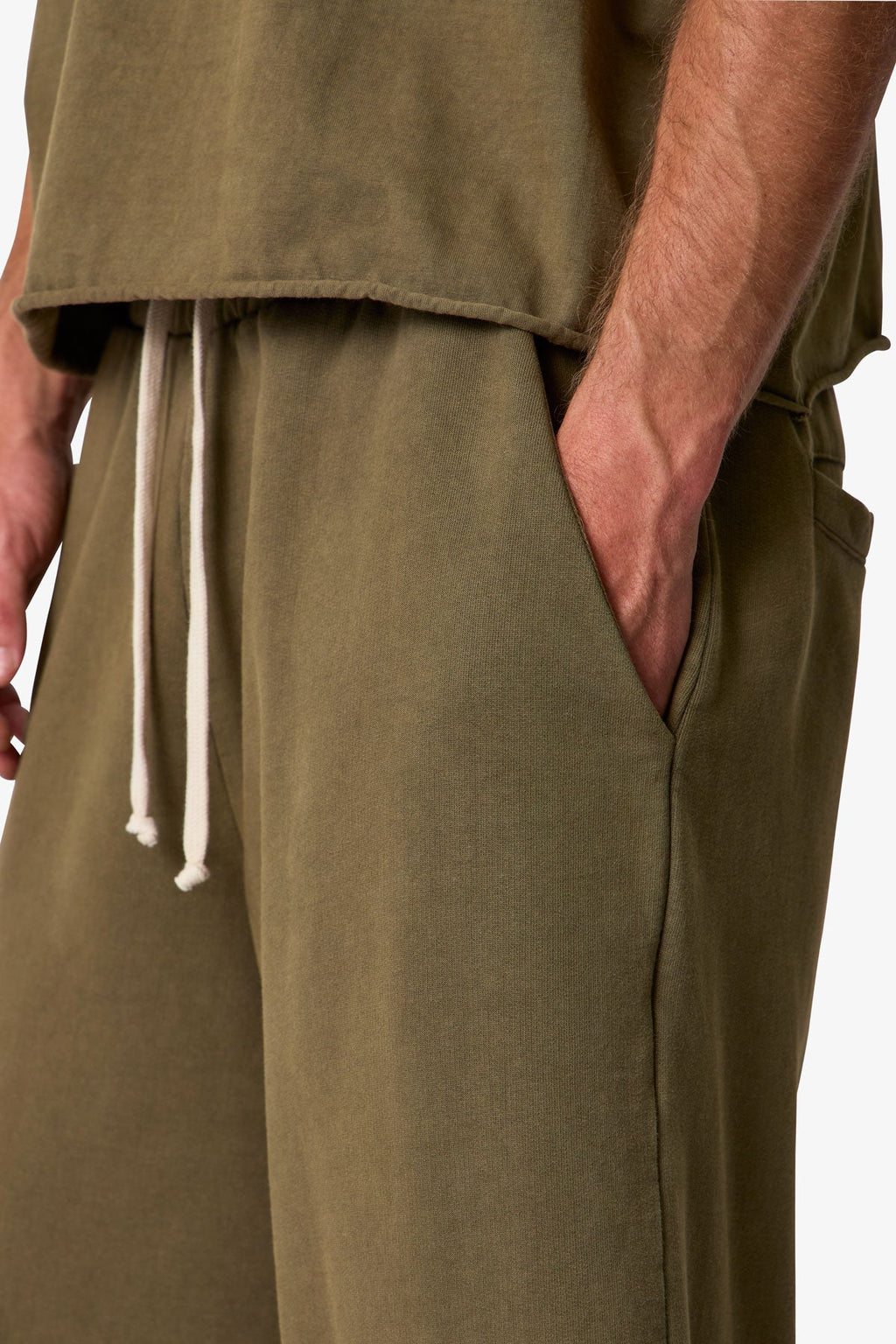 Extra Long Sweatshorts - Olive