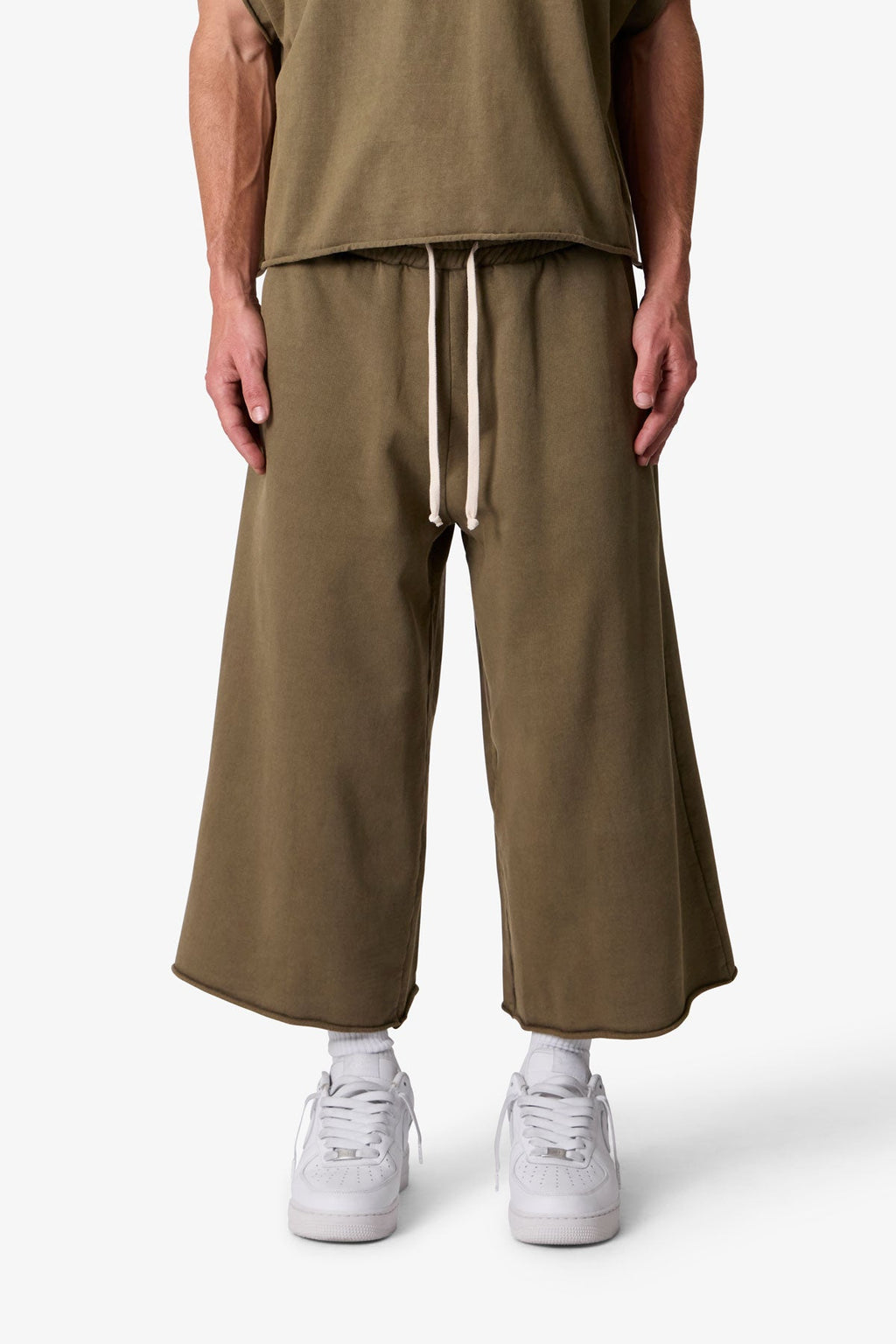 Extra Long Sweatshorts - Olive