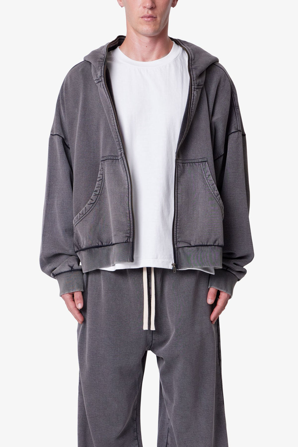 Full Zip Hoodie - Vintage Black