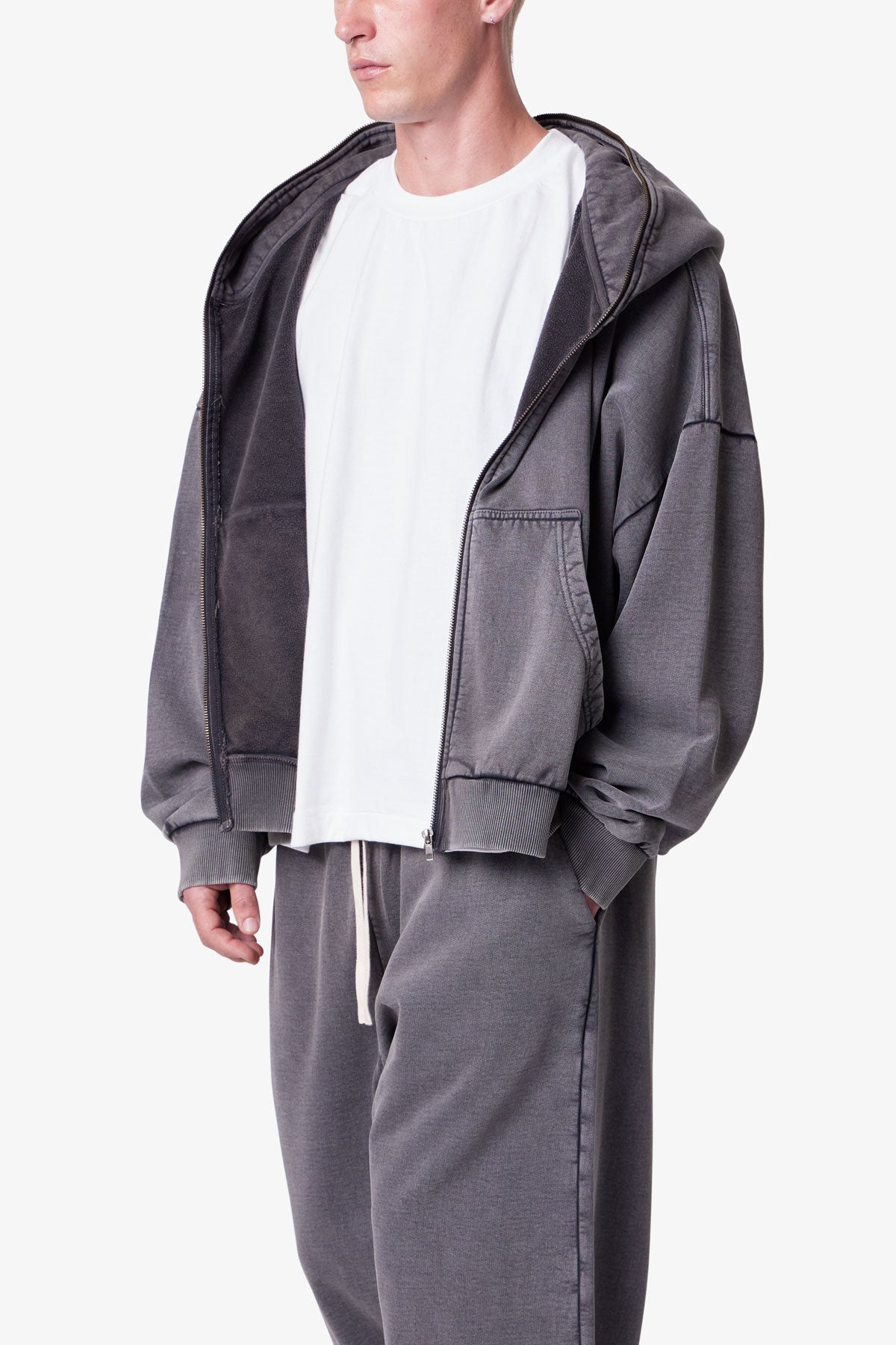 Full Zip Hoodie - Vintage Black