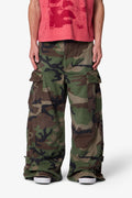 Military Rave Cargo Pants - Camo
