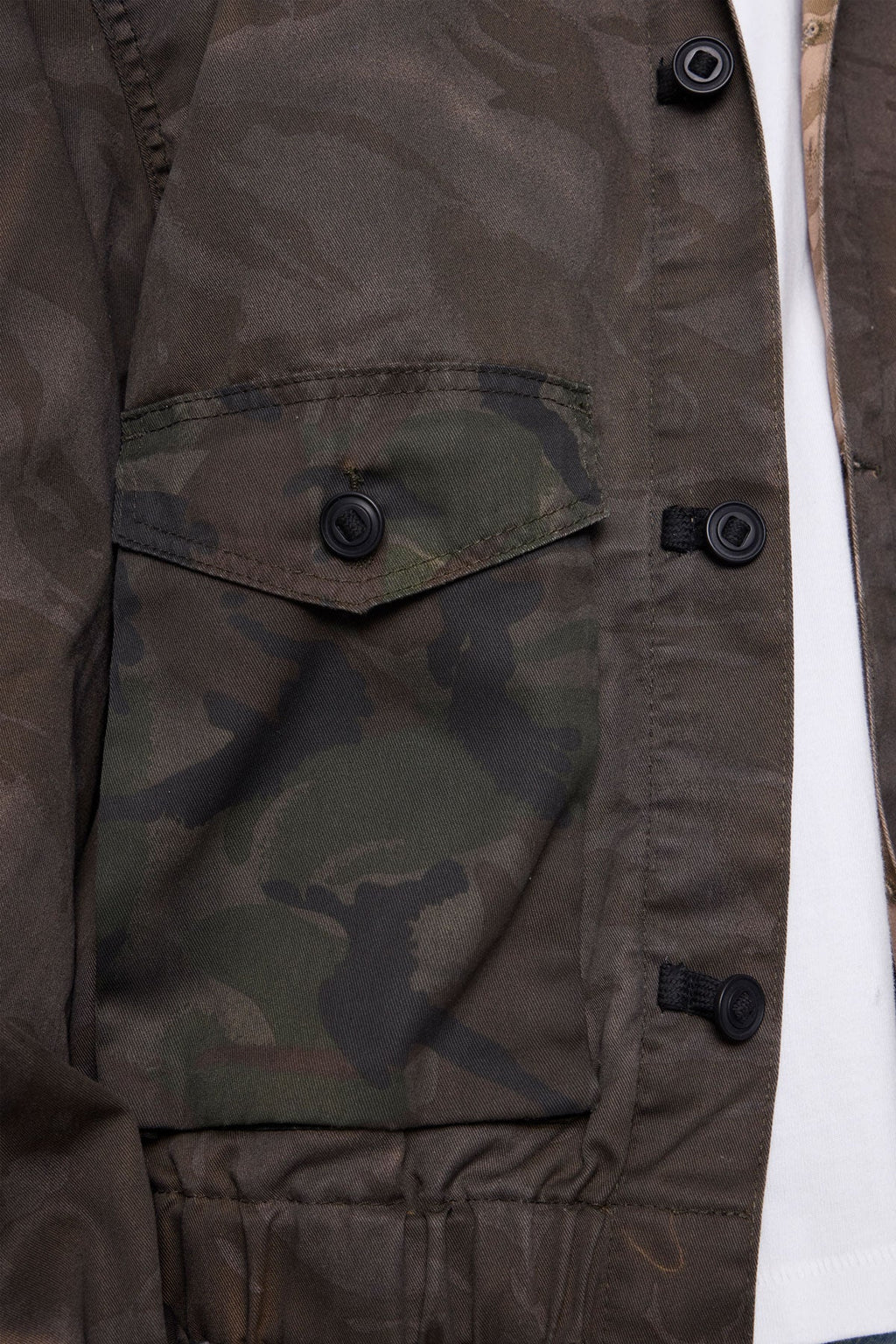 Overdyed Hooded Jacket - Camo