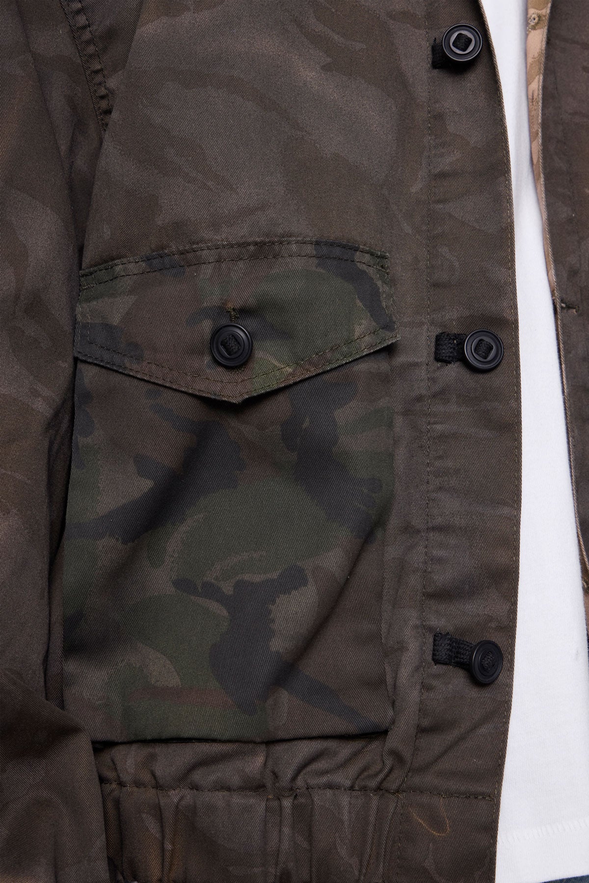 Overdyed Hooded Jacket - Camo