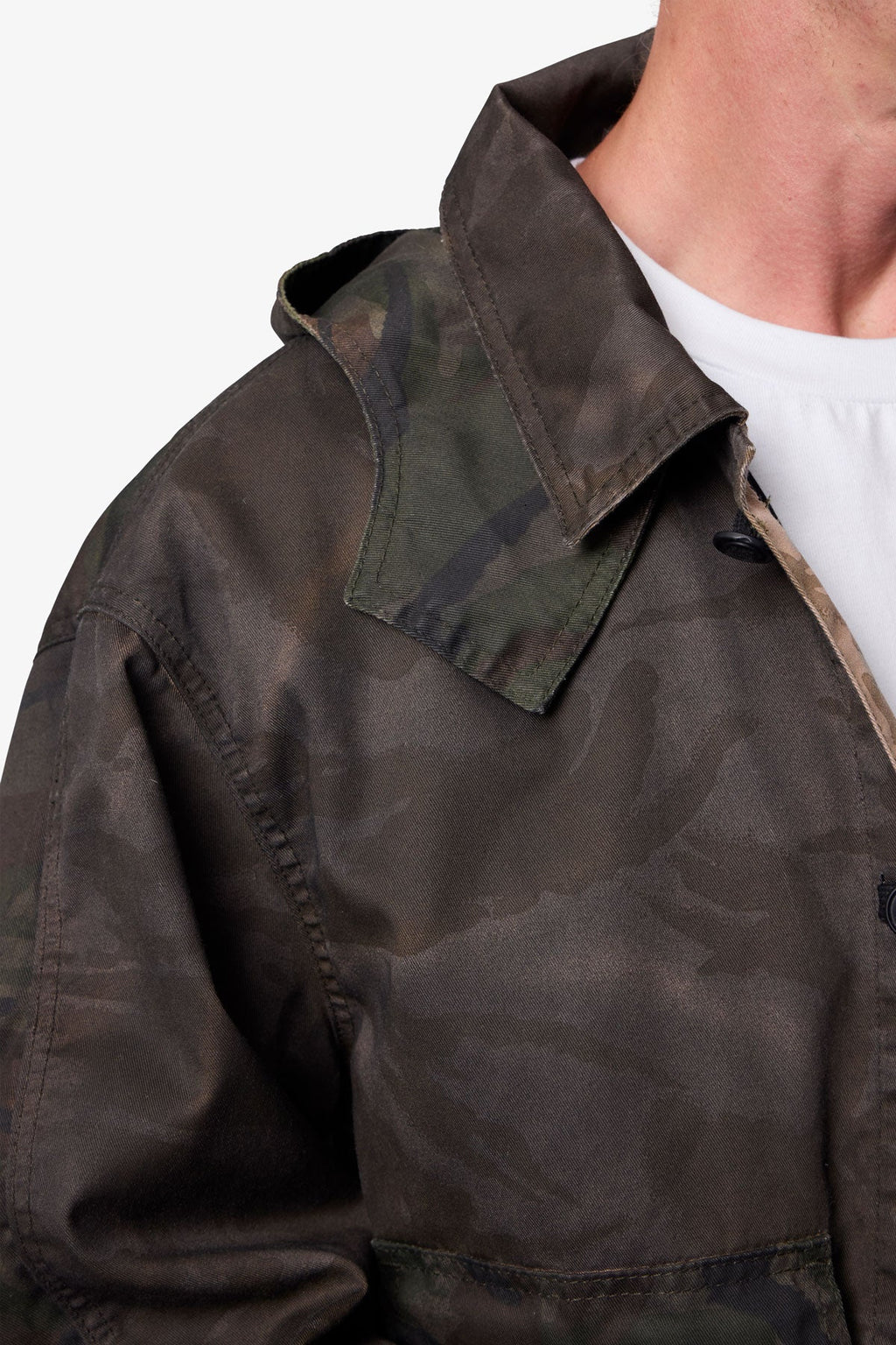 Overdyed Hooded Jacket - Camo