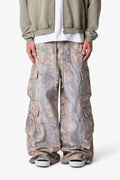 Rave Double Cargo Pants - Grass Camo