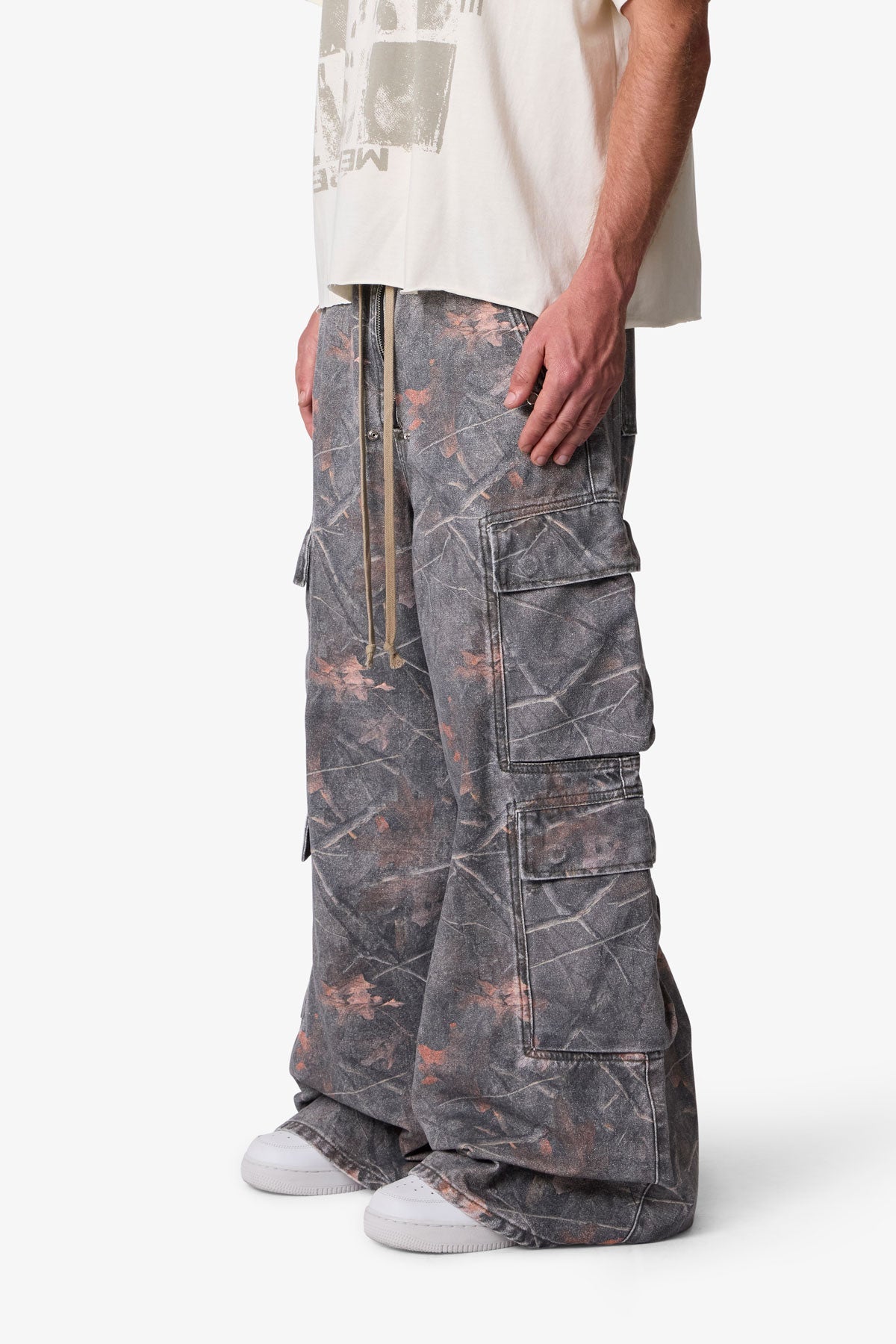Rave Double Cargo Pants - Maple Camo