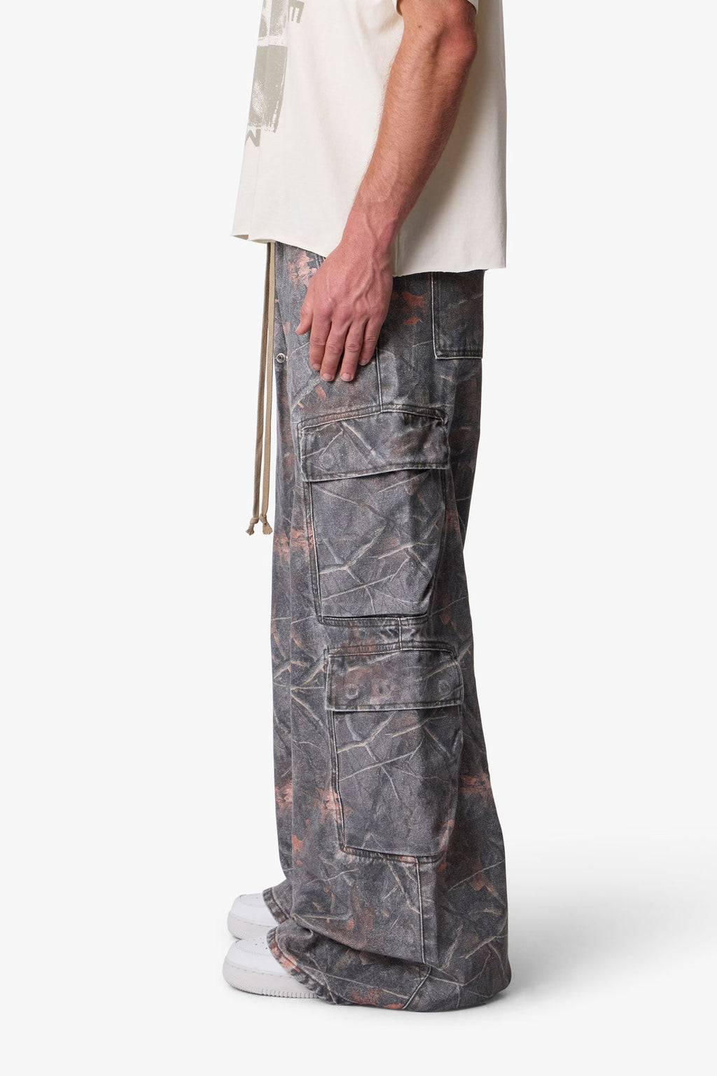 Rave Double Cargo Pants - Maple Camo