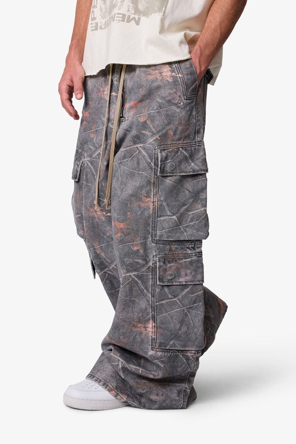 Rave Double Cargo Pants - Maple Camo