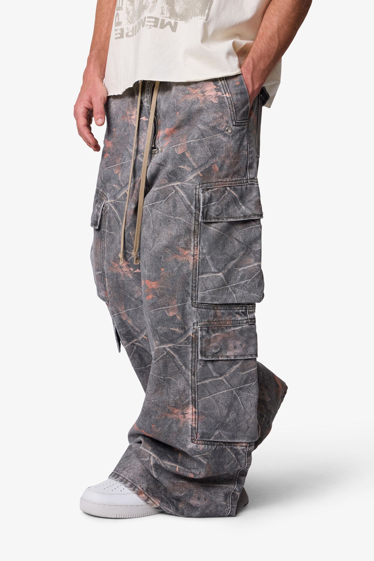 Rave Double Cargo Pants - Maple Camo