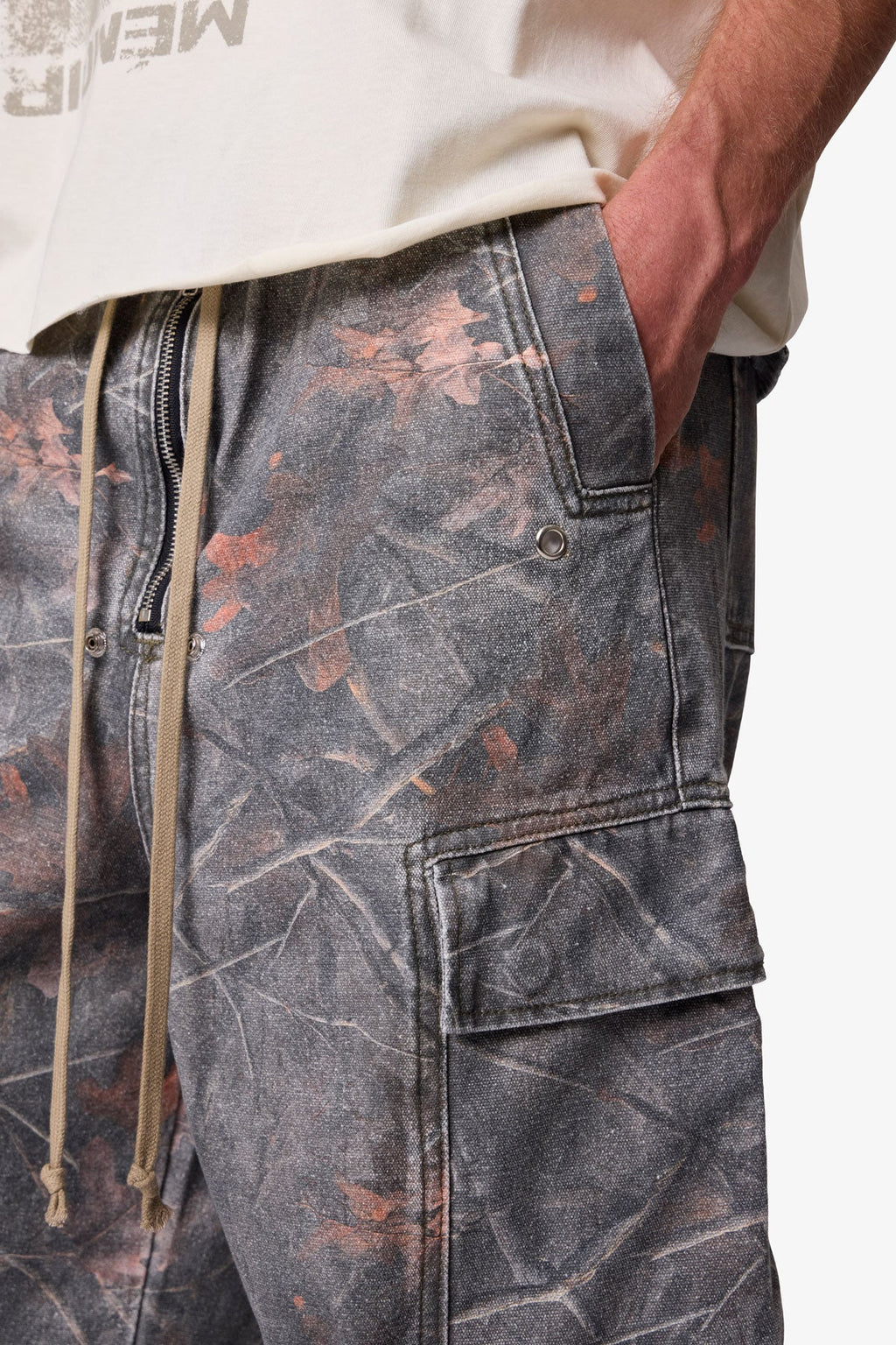 Rave Double Cargo Pants - Maple Camo