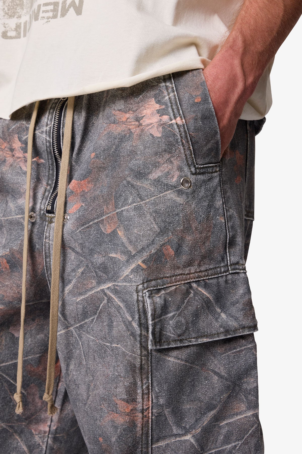 Rave Double Cargo Pants - Maple Camo
