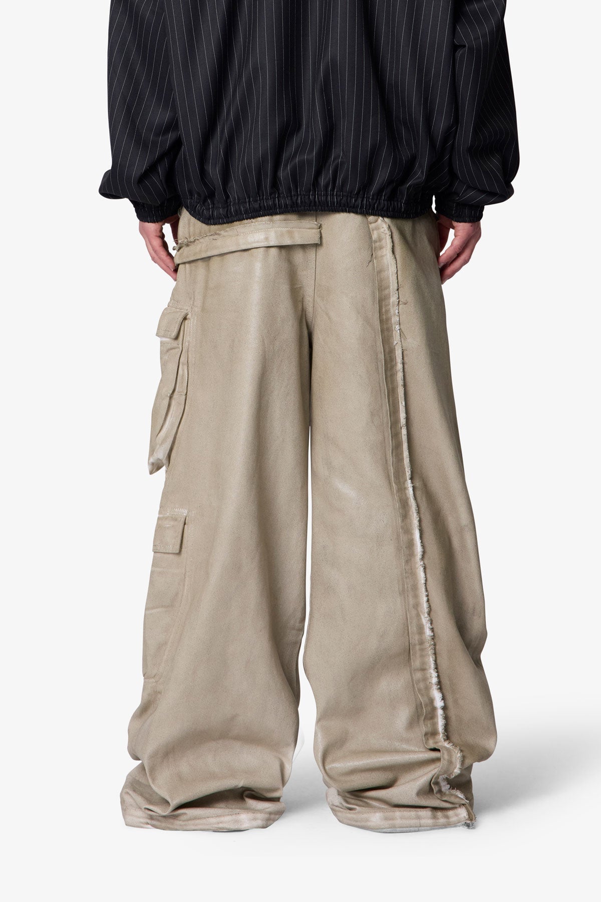 Rave Seam Cargo Pants - Tan