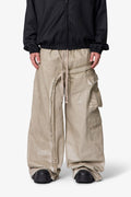 Rave Seam Cargo Pants - Tan