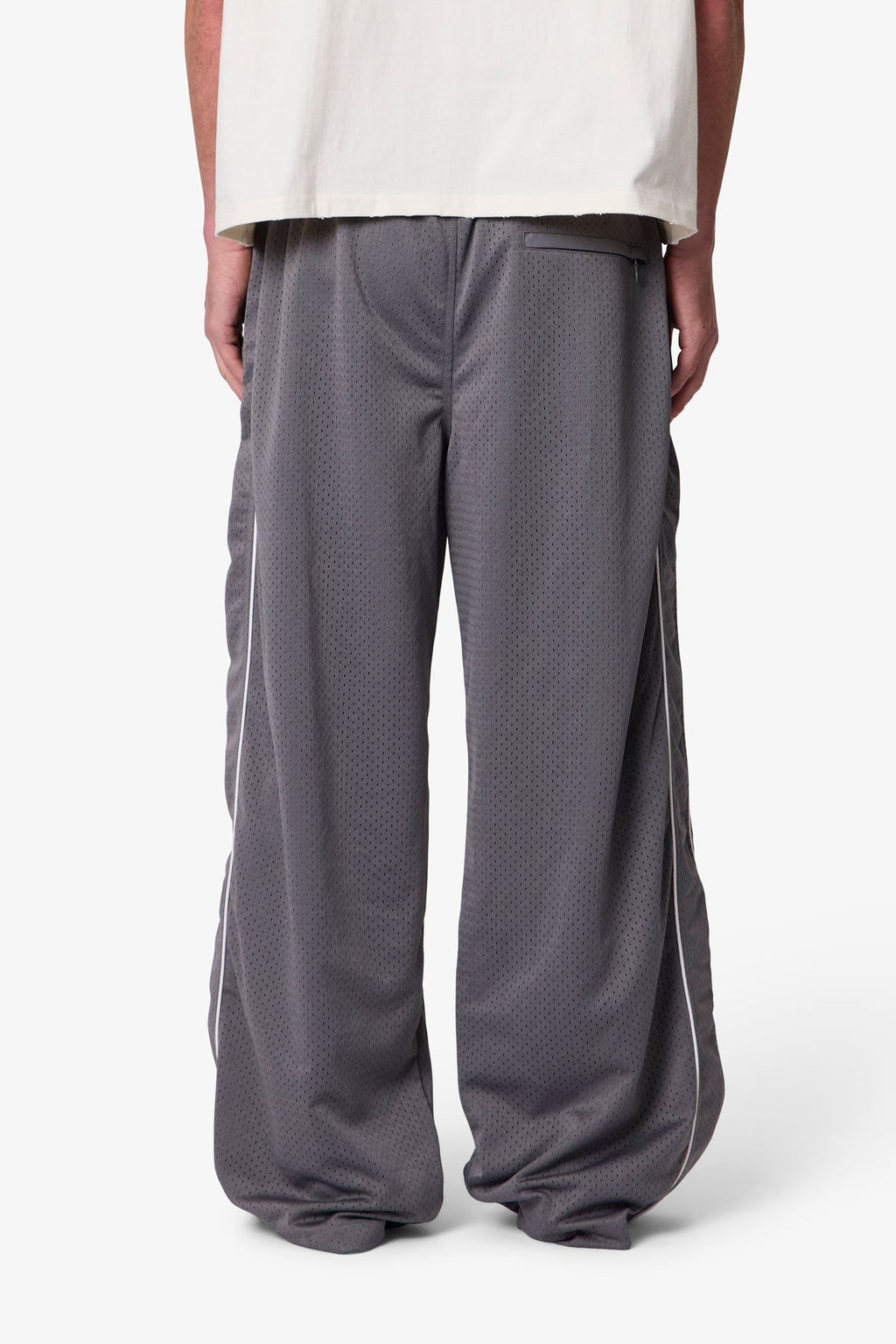 Sport Mesh Track Pants - Grey