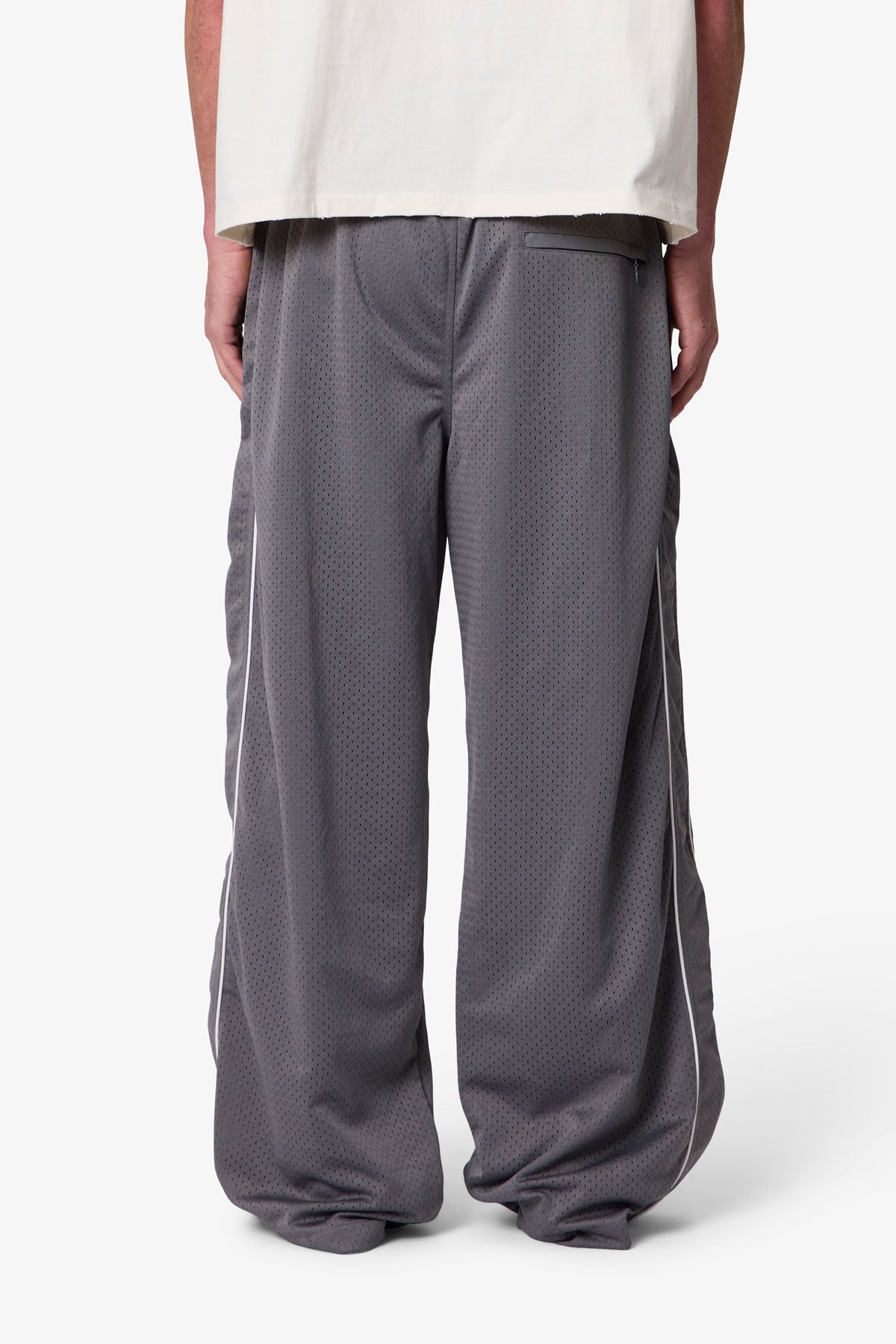 Sport Mesh Track Pants - Grey