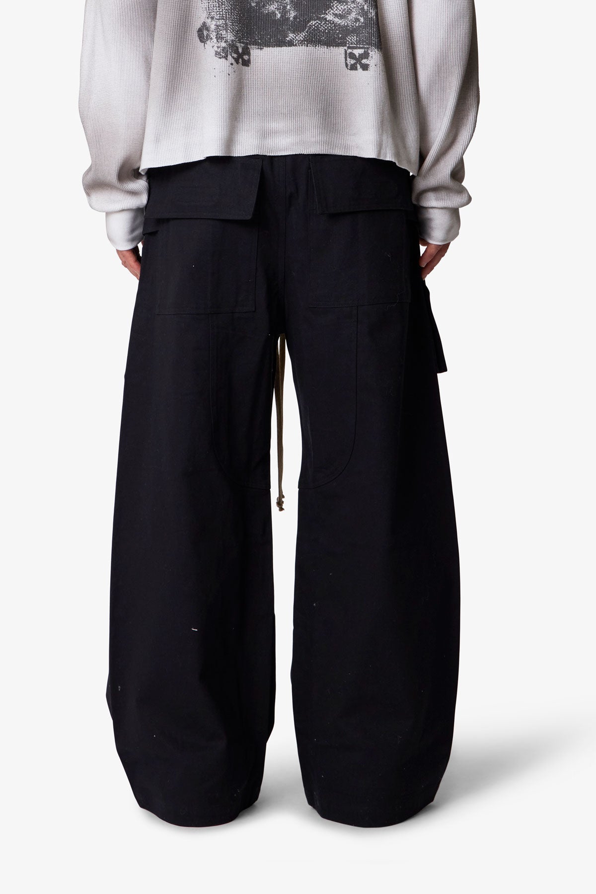 Strapped Cargo Pants - Black