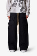 Strapped Cargo Pants - Black