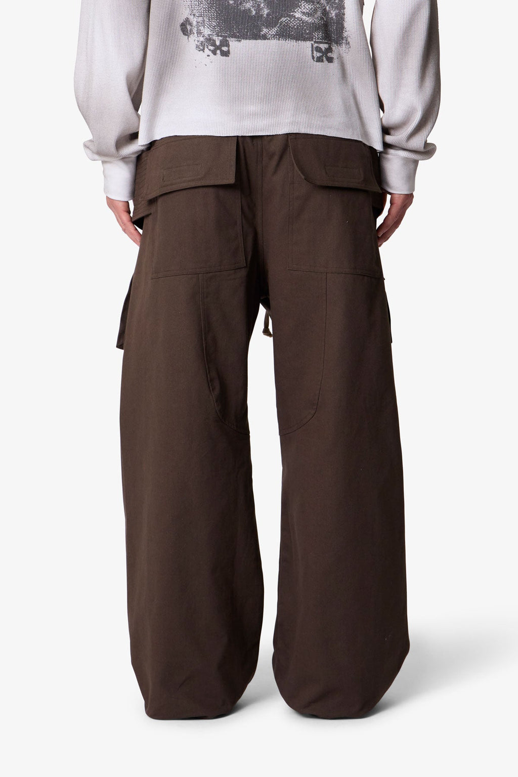 Strapped Cargo Pants - Brown
