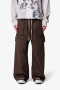 Strapped Cargo Pants - Brown