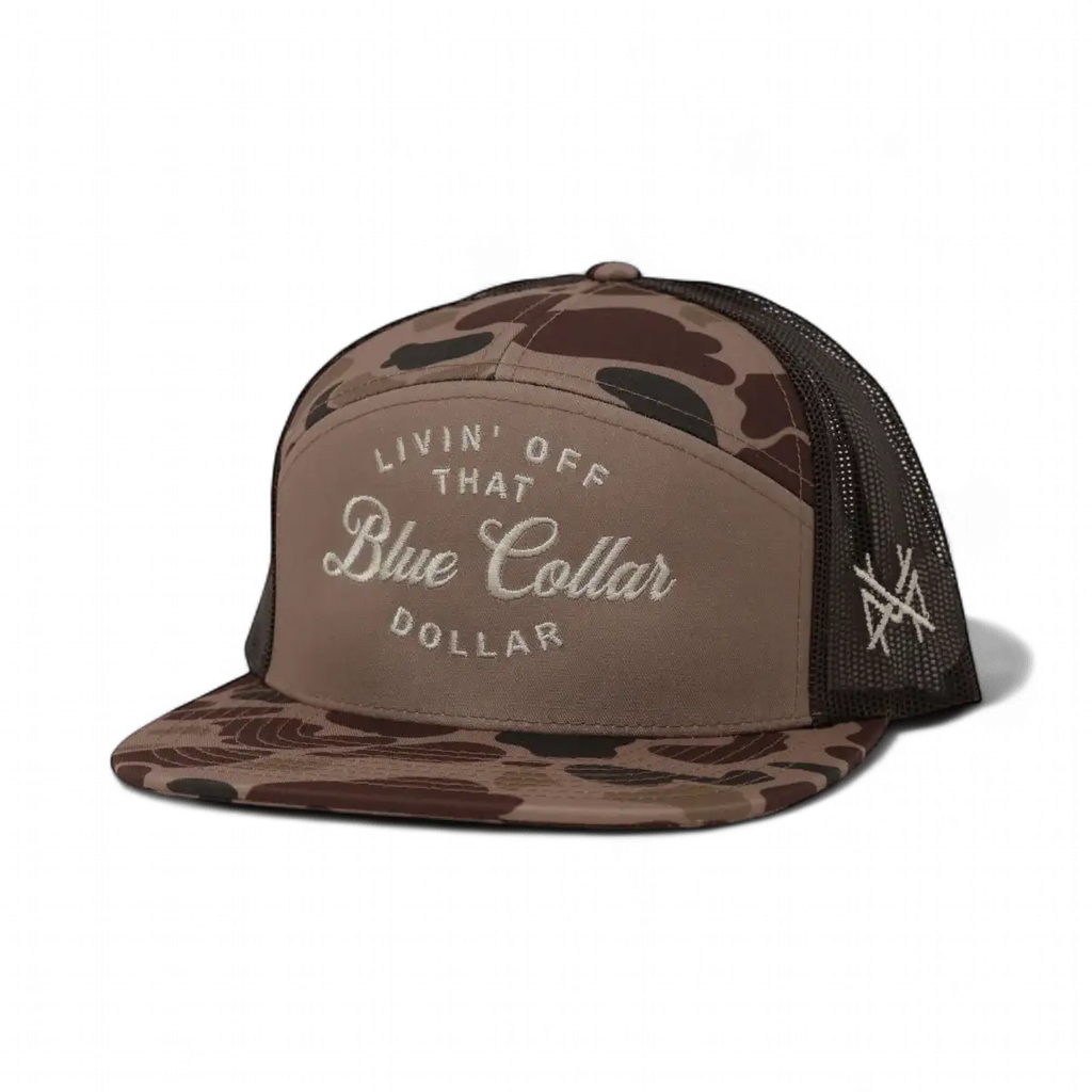 Blue Collar Dollar Snapback Hat